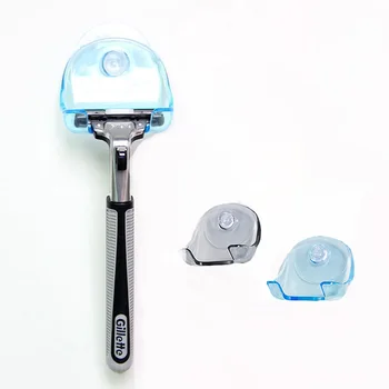 1 бр., 2 цвята, пластмасова поставка за бръснене на супер присоске, държач за бръснене в банята, поставка за съхранение на razor присоске, държач за ножче