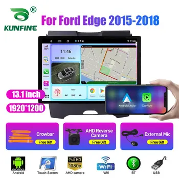 13,1-инчов Автомобилен Радиоприемник За Ford Edge 2015 2016 2017-18 Кола DVD GPS Навигация Стерео Carplay 2 Din Централна Мултимедиен Android Auto