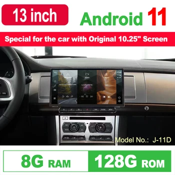 13 инча за Jaguar XFL Android 11 Автомобилна GPS навигационна система Media стерео радио за Jaguar XFL 2016 2017 2018 2019