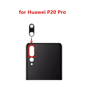 2 бр. за камерата huawei p20 pro, стъклена леща за задната камера, стъклена леща с лепило, резервни части за ремонт на