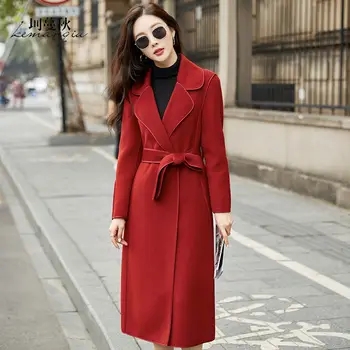 2022 Есен Зима Нова вълна палто Модни корейски жени в класически стил, однобортная дамски връхни дрехи с дълги ръкави, потници S45