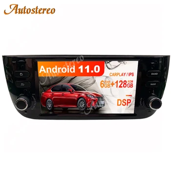 6 + 128 GB Android 11 Автомобилен GPS Навигатор За FIAT Punto 199 310/Linea 323 2012-2016 Мултимедиен Плейър Стерео Главното Устройство Авто Радио