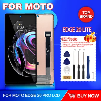 6,7 См На Moto Edge 20 Pro LCD дисплей Със Сензорен панел, Дигитайзер на Екрана XT2153-1 при Събирането НА За Дисплея на Moto Edge S Pro, Безплатна Доставка