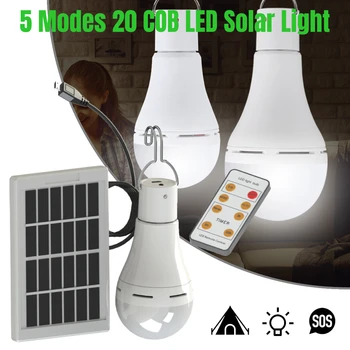 7 W/9 Watt Led сферична слънчева светлина, 5 режима, 20 светодиодни лампи COB, USB Акумулаторна подвесная лампа за къмпинг на открито