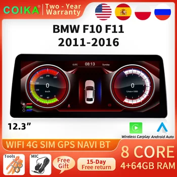 8 Ядрен GPS Navi Авто Android 10 Система за Стерео Радио За BMW F10 F11 2011-2016 БТ Google PIP WIFI 4G SIM Безжичен Carplay 1920*720