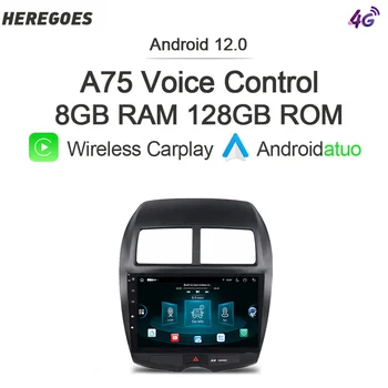 8G + 128 GB DSP Android 12 Автомобилно Радио-Безжична Навигация Carplay GPS Стерео LTE 4G Wifi Bluetooth За Mitsubishi ASX 1 2010-2016