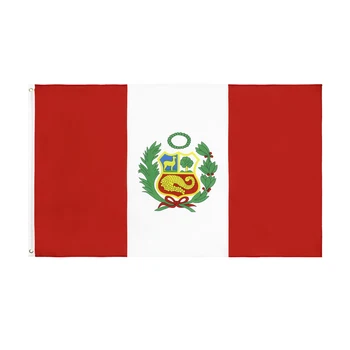 90x150 см В полиетиленови знаме на Перу за украса