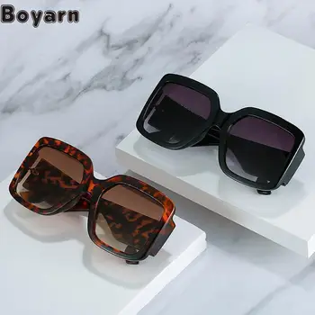 Boyarn 2022, Моден Тренд за самоличност, Очила с големи рамки, женски Котва, Универсални дамски слънчеви очила, слънчеви очила