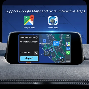 CarPlay Android Auto Автомобилна Навигационна кутия 12 Безжична AI Box Автомобили AI Box за Mazda 3 6 2 2016-2018 за Mazda CX5 CX3 CX9 16-19