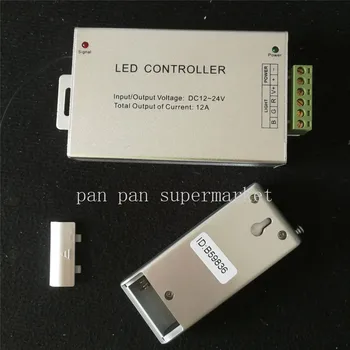 DC12 ~ 24V 12A безжичен 4 комбинации алуминиев RGB контролер led RF контролер за 3528 smd 5050 контролер