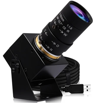 ELP 4K USB камера IMX317 2160P 30 кадъра в секунда Уеб камера 5-50 mm С ръчна 10-кратно увеличение За стрийминг/онлайн-обучение/видео разговори/Мащабиране/Skype