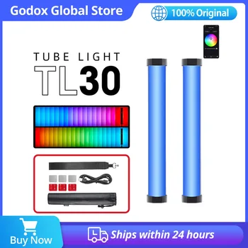 Godox TL30 TUBE LIGHT RGB меки led лампа за Снимане с Безжична Горивото vs Nanlite PavoTube