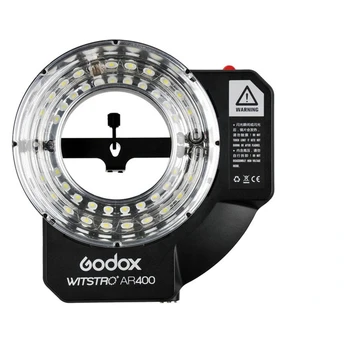 Godox Witstro AR400 400WS Пръстеновидна светкавица Speedlite LED за видео + Спусъка FT-16 + Литиево-йонна батерия с капацитет 4500 mah за C/N