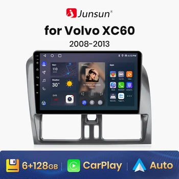 Junsun V1 AI Voice безжичен CarPlay Android авторадио за Volvo XC60 2008-2013 4G автомобилен мултимедиен GPS 2din авторадио