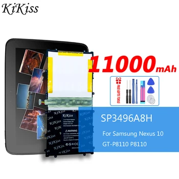  Kikiss Взаимозаменяеми батерия SP3496A8H (1S2P) За Samsung Google Nexus 10 GT-P8110 HA32ARB Tablet PC Bateria 