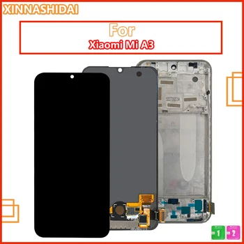 LCD-дисплей, Оригинална За Xiaomi A3 Mi A3 MiA3 LCD Сензорен дисплей, Дигитайзер В Събирането на Рамка За Xiaomi CC9E CC9e Lcd