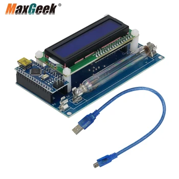 Maxgeek DIY Комплект гишетата Гайгер с отворен код, модул Милър GM, Клиенти детектор за Радиация, LCD дисплей