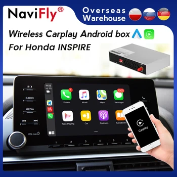 Navifly Безжичен Декодер Apple CarPlay plug and play Box За honda INSPIRE Android Auto mirror линк