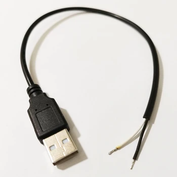 NCHTEK USB съединители, 2 тел/2pin Конектори за кабел за захранване, USB-штекерный кабел 30 см/1БР