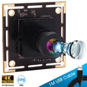 OEM 4K HD камера модул mini usb 38x38 мм/32x32 мм, безплатен драйвер, plug-и-play, с широкоъгълен обектив 2,8 мм