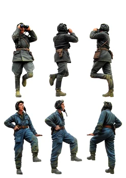 [tuskmodel] Комплекти фигури от смола в мащаб 1 35, Съветските войници, екипаж на танк