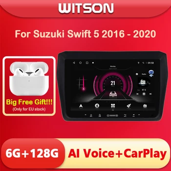 WITSON 9 инча Android 11 AI VOICE 1 Din в арматурното табло на автомобила радио, за SUZUKI SWIFT 2017-2018 Carplay авто стерео навигация