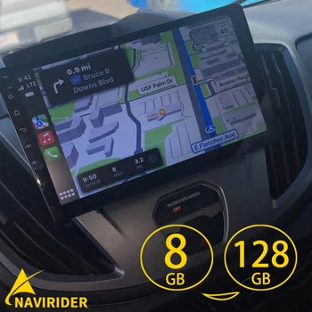 Авто Мултимедиен Плеър За Ford transit MK8 2018 Tourneo Custom 2020 Android 13 4G + 64G Стерео Радио Екран GPS Навигационна Система