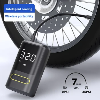 Автомобилен въздушен компресор 150PSI Електрически Безжичен електрически Велосипеди помпа за помпане на гуми за велосипеди, велосипедни гуми, надуваеми помпи