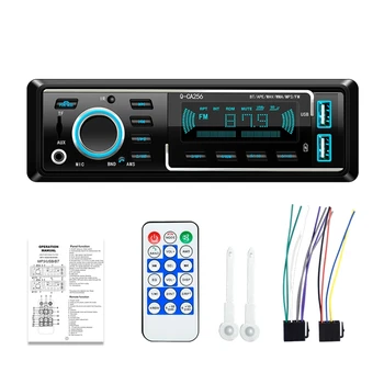Автомобилно радио Bluetooth Аудио-съвместим Стерео MP3 плейър, FM-приемник С Двоен USB-зареждане/AUX Дистанционно управление/TF карта В пакета на таблото