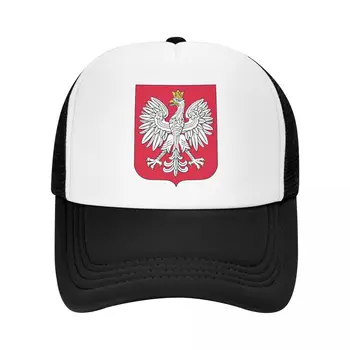 Бейзболна шапка с флага на Кралство Полша за мъже и жени, регулируем шапка на шофьор на камион с стопанските Полша, спортни шапки, летни шапки