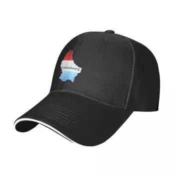 Брилянтна гранжевая карта на Люксембург, бейзболна шапка, шапка шофьор на камион, шапки, бейзболна шапка за плажна разходка, реколта женска шапка, мъжки