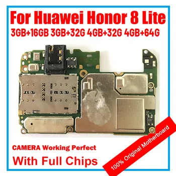 Висококачествена печатна платка за дънната платка HUAWEI Honor 8 Lite, разблокированная за дънната платка HUAWEI Honor 8 Lite Logic