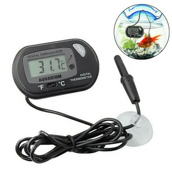 Водомер, термометър, LCD цифров аквариум за риби, влечуги, температурата в аквариума е с датчик, басейн, хладилник, риба