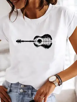 Дамска лятна тениска с акварельным принтом Peace Trend, ризи с къс ръкав, ежедневни дамски модни тениска с графичен дизайн