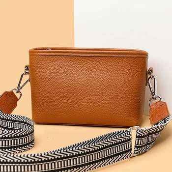 Дамски Малка чанта от телешка кожа, Мода 2023, Нови предмети, луксозна дизайнерска чанта, Чанта за чанта, портмоне за жени на рамото