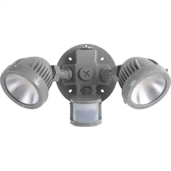 Двухламповый защитен/прожекторный лампа с датчик за движение