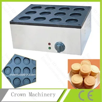 Електрическа машина за приготвяне на торта от червен боб с 12 дупки с незалепващо покритие/За печене на сладкиши/Оборудване за печене