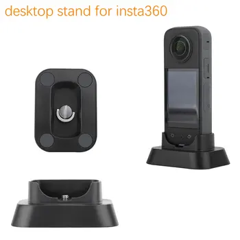 За десктоп панорамната камера Insta360 пластмасова скоба с фиксирани вертикални основание 1/4 винт за аксесоари за камери Insta360 X3