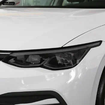 Защитно Фолио За Автомобилни Фарове Опушен-Черен Прозрачен Стикер от TPU За Volkswagen VW Golf 8 MK8 R Line GTI 2020 2021