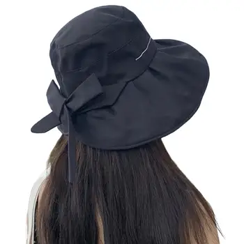 Изискана дамска шапка-кофа, однотонная шапка-козирка, черно Лигав женски аксесоар