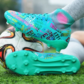 Качествена футболна обувки Messi на Едро от естествена кожа Chuteiras Society Футболни обувки, обувки за тренировки по футзалу на открито