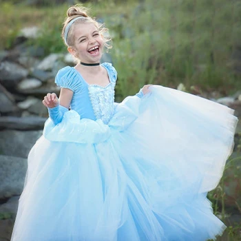 Лятна нова пола принцеси за момичета, пищната пола, празнична рокля за изказвания, бебешка рокля, подарък за рожден ден