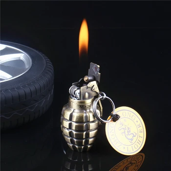 Метална ветрозащитная надуваема запалка на бутановом газ, Събиране на армейски фенове, коледни подаръци, Аксесоари за цигари