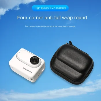 Мини-калъф за съхранение, чанта за Insta360 Go 3, калъф за тяло, устойчив на удари преносим калъф за носене, аксесоари за екшън камери Insta360 GO 3