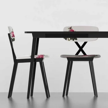 Модерен и луксозен нов дизайн с бантиком на облегалката на един Прекрасен дизайнерски стол за тоалетка, стол от неръждаема стомана за трапезария мебели