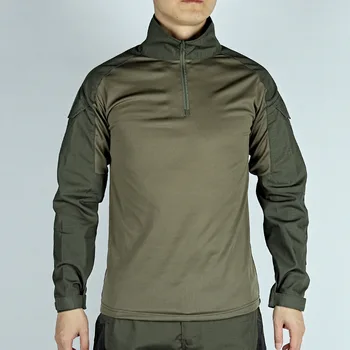 Мъжка тениска с дълъг ръкав за тренировки в стил милитари CS, бързосъхнеща риза, камуфляжное приключение, висококачествени мъжки пуловер в стил милитари