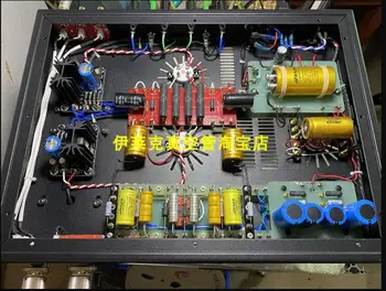 НОВ однотрубный клиенти усилвател 300B, КОМПЛЕКТ 8 + 8 W-1 HIFI fever за възпроизвеждане на звук с висока точност /10 Hz до 45 khz (-3 db) без обратна връзка по път