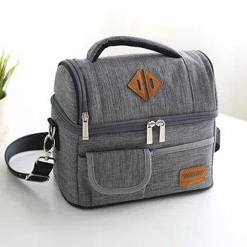 нова модерна чанта за обяд, термоизолированная чанта, дебело алуминиево фолио, по-изолирано, за пътувания, ежедневни термосумка за пикник за обяд на бокс
