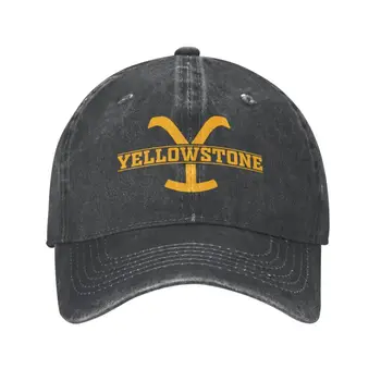 Нова персонализирана памучен бейзболна шапка Yellowstone в стил хип-хоп за жени и мъже, регулируем есенна шапка за татко Дътън Ranch