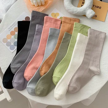 Нови Чорапи Дамски Летни Тънки Свободни Кадифено Меки Дишащи Дълги Чорапи За Момичета, Обикновена Ежедневни Чорапи Calcetines Медии За Жени